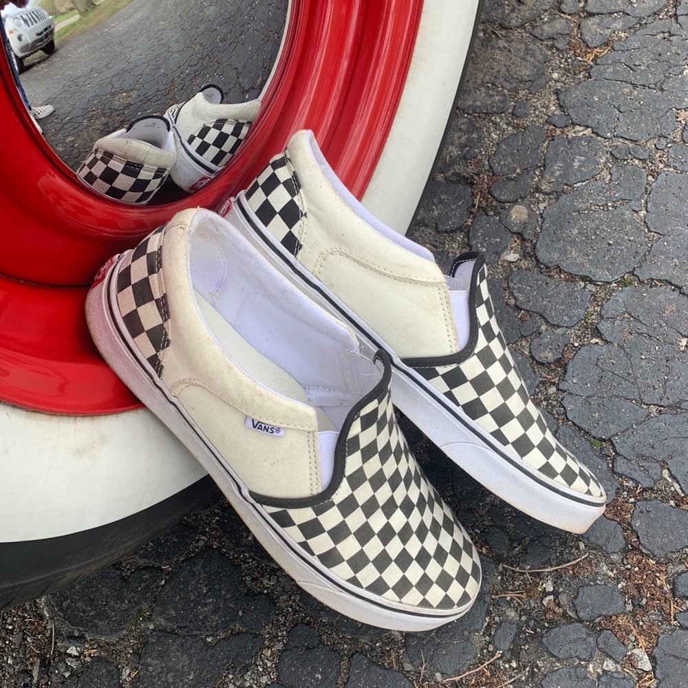 Vans Checkerboard Slip-On Shoes